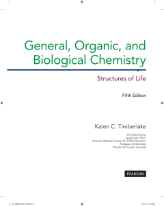 General, Organic, and Biological Chemistry