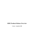 SIDE Products Release Overview