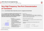 Very High Frequency Two-Port Characterization of