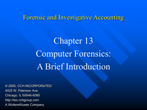 Forensic and Investigative Accounting Chapter 1