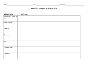 Fertile Crescent Study Guide