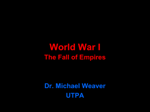World War I - Region One