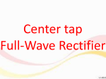 Center tap Full Wave Rectifier