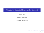 Chapter 5: Statistical Inference (in General)