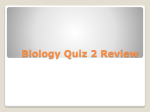 Biology Quiz 2 Review