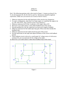 ENEE 611 Final Exam Part I. The following questions refer to the