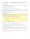 Sampling Distribution of the Mean Properties of