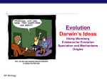 Darwin`s Ideas and Natural Selection