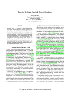 Evolving Real-time Heuristic Search Algorithms