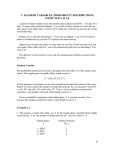 v. random variables, probability distributions, expected value