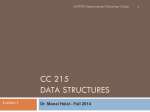 CSE 373 - Data Structures - Dr. Manal Helal Moodle Site