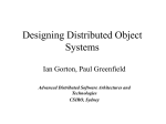 Designing Distributed Object Systems