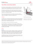 org Tennis Elbow (Lateral Epicondylitis) - OrthoInfo