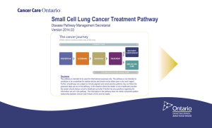 Small Cell Lung Cancer Treatment Pathway