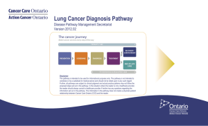 Lung Cancer Diagnosis Pathway