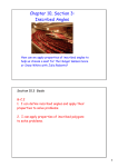 Chapter 10, Section 3: Inscribed Angles