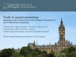 Truth in social marketing - World Social Marketing Conference