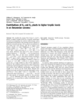 Contributions of C3 and C4 plants to higher trophic levels in an