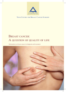 Breast cancer: A question of quality of life