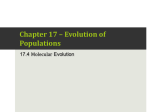 16.4 – Molecular Evolution