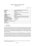 PROJECT INFORMATION DOCUMENT (PID) APPRAISAL STAGE