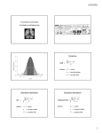 Variance Standard deviation Standard deviation