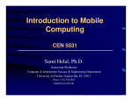 Introduction to Mobile Computing - UF CISE
