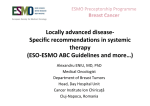 Locally advanced disease- Specific recommendations in systemic