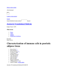 Characterization of immune cells in psoriatic adipose tissue