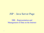 JSP – Java Server Page - CS