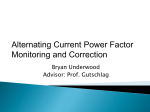 Alternating Current Power Factor Monitoring and Correction