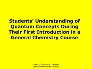 What General Chemistry Students Know (and Don`t Know) About