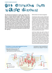 Gas emissions from waste disposal