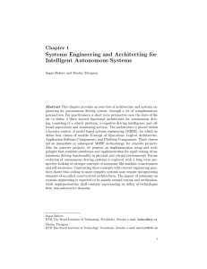 Systems Engineering and Architecting for Intelligent Autonomous