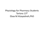 Physiology for Pharmacy Students Tortora 13th Ebaa M Alzayadneh