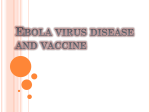 Ebola virus disease and vaccine