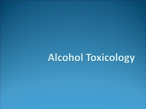 Alcohol Toxicology