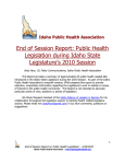 April 24, 2010 - Idaho Public Health Association