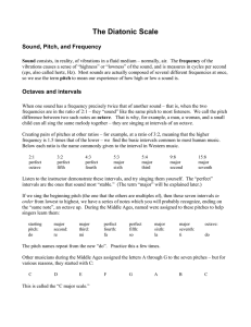 The Diatonic Scale - Metropolitan Cantor Institute