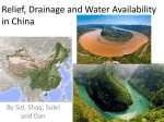 Relief, Drainage and Water Availability in China