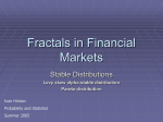 Fractals in Financial Markets