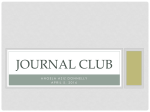 Journal Club - WordPress.com