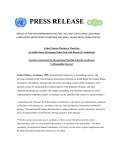 PRESS RELEASE OFFICE OF THE HIGH REPRESENTATIVE FOR
