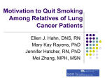 Motivation to Quit Smoking Among Relatives of Lung Cancer Patients