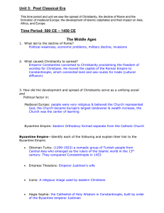 Semester Exam Review Key Unit 3