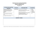 sample tasks - Common Core WikiSpaces