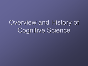 Overview and history of Cognitive Science