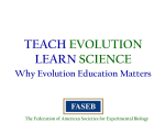What is Evolution? - Federation of American Societies for