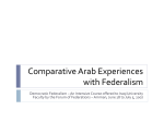 Comparative Arab Experiences with Federalism