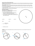 Lesson 4: Interior and Exterior Angles of Circles Essential Question